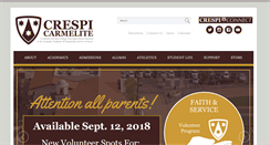 Desktop Screenshot of crespi.org