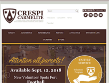 Tablet Screenshot of crespi.org